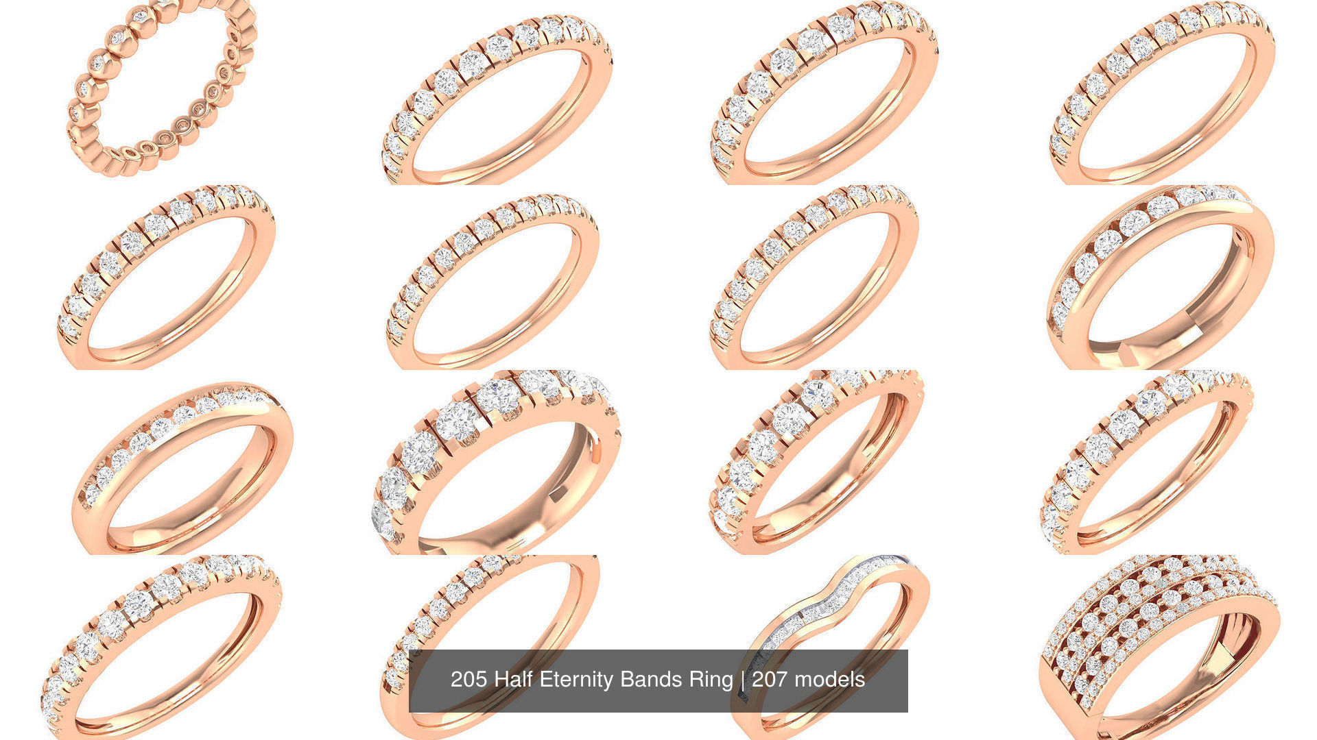 205 Half Eternity Bands Ring