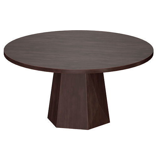 Kesling 60 Round Wood Dining Table Crate and Barrel 3D model CGTrader
