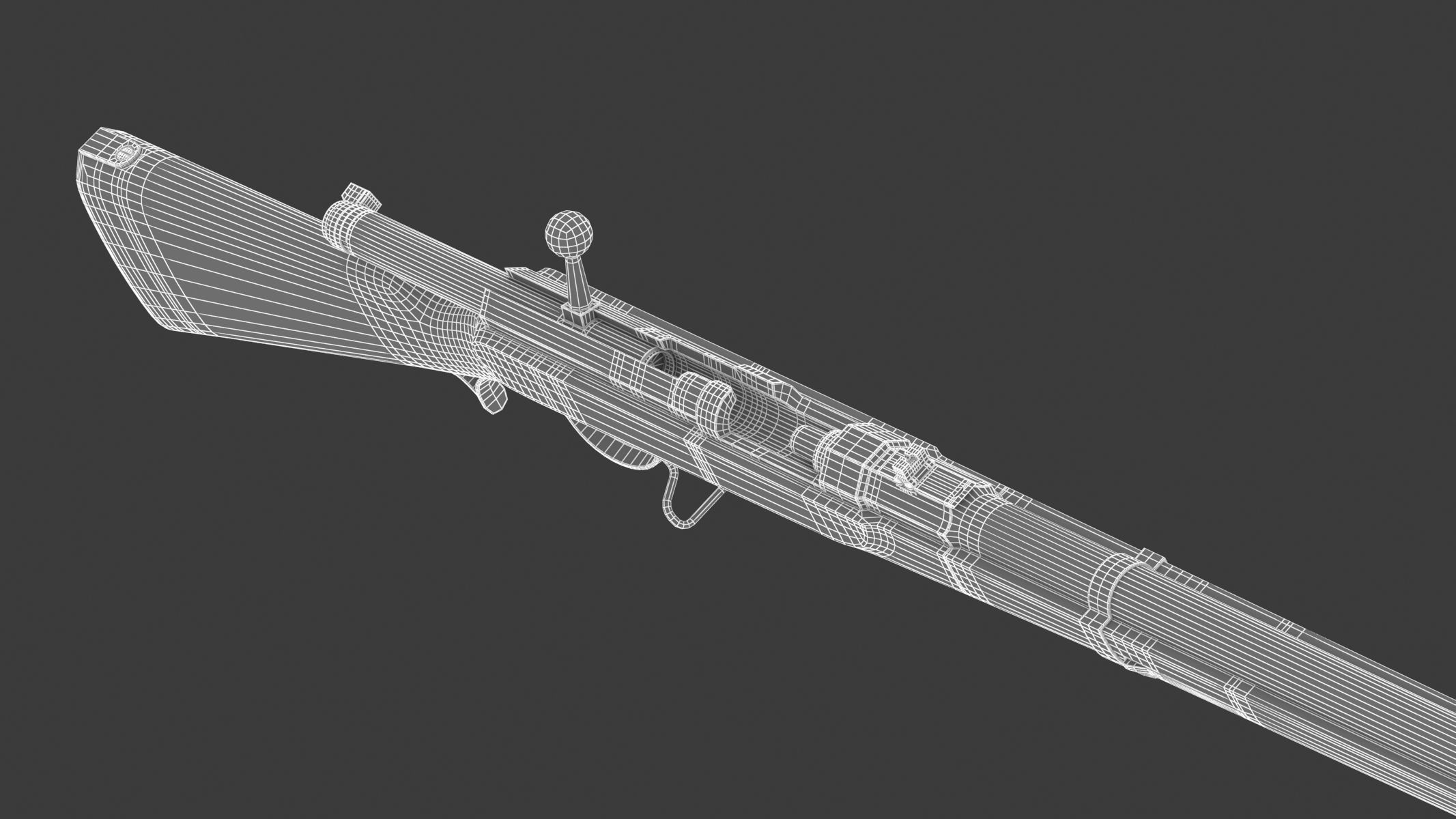 Dreyse needle gun 3D model CGTrader