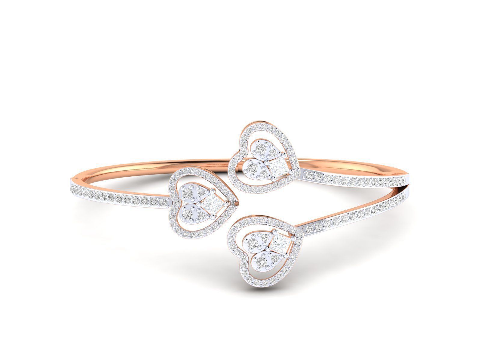 Women bracelet 3dm stl render detail