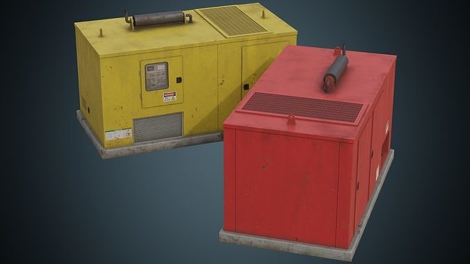 Generator 4B Low-poly 3D model