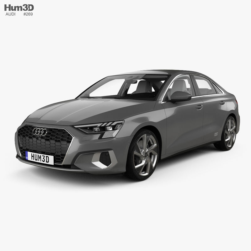 Audi A3 sedan with HQ interior 2020