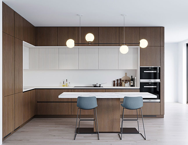 Modern kitchen 8 3D model
