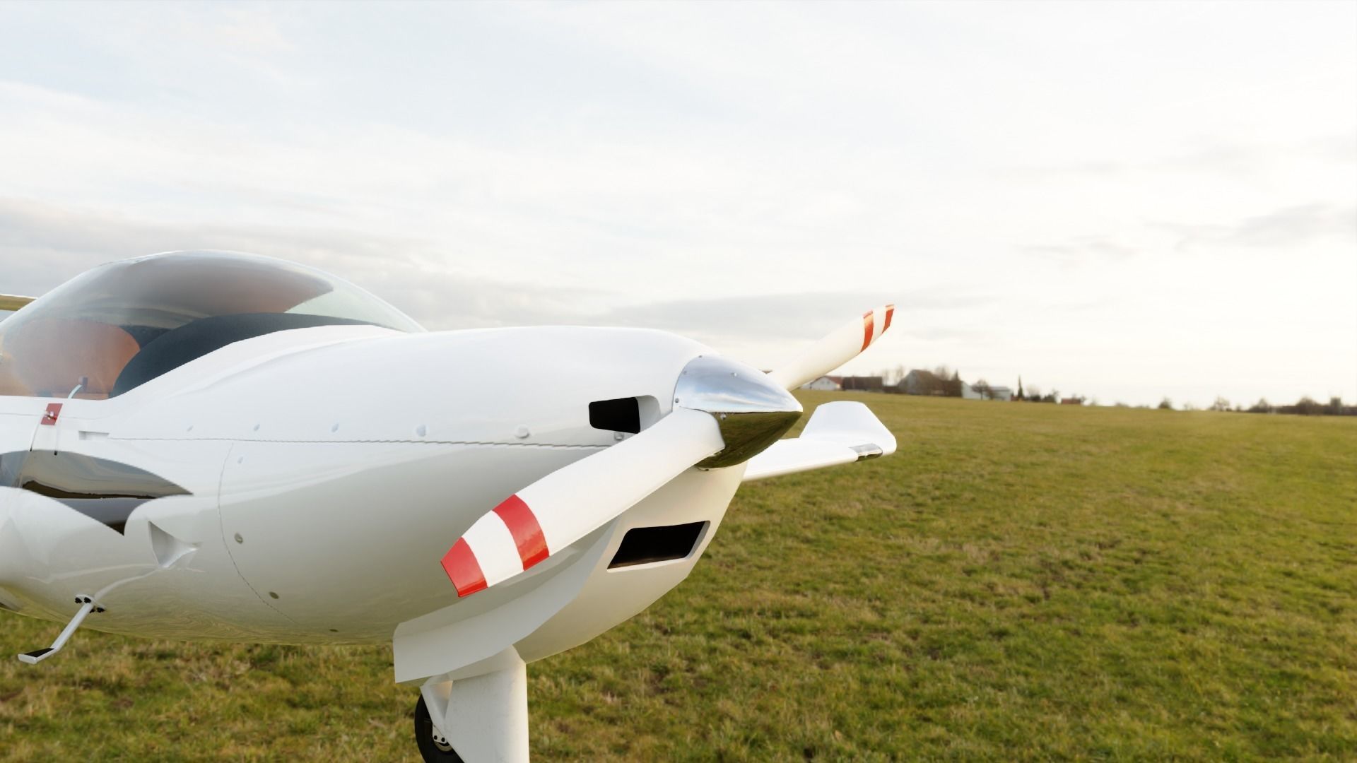 Aircraft Diamond DA20 3D model animated rigged | CGTrader