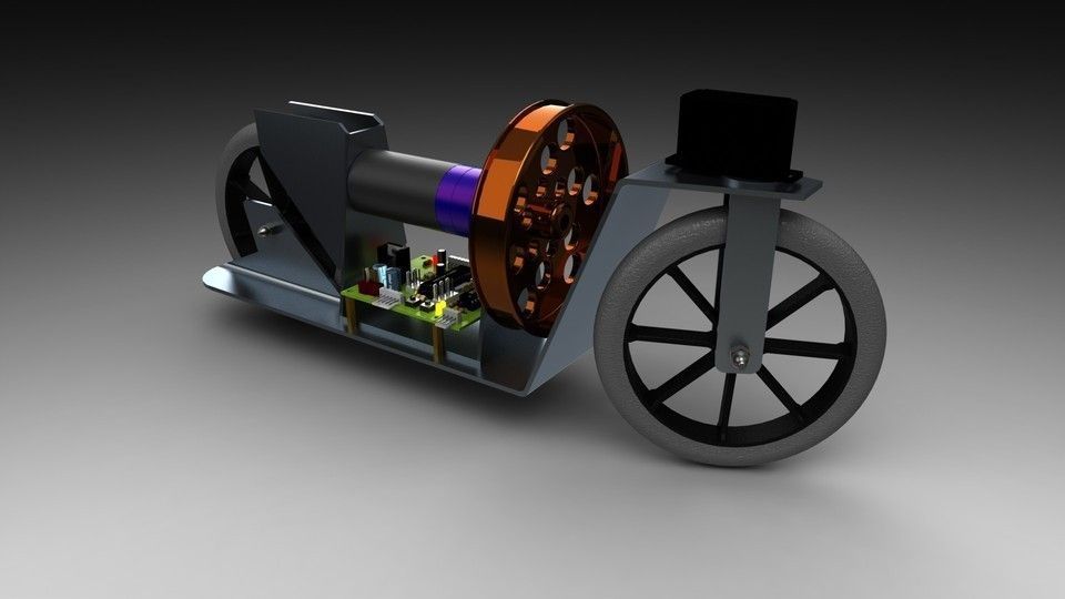 Self Balancing Bike free 3D model | CGTrader