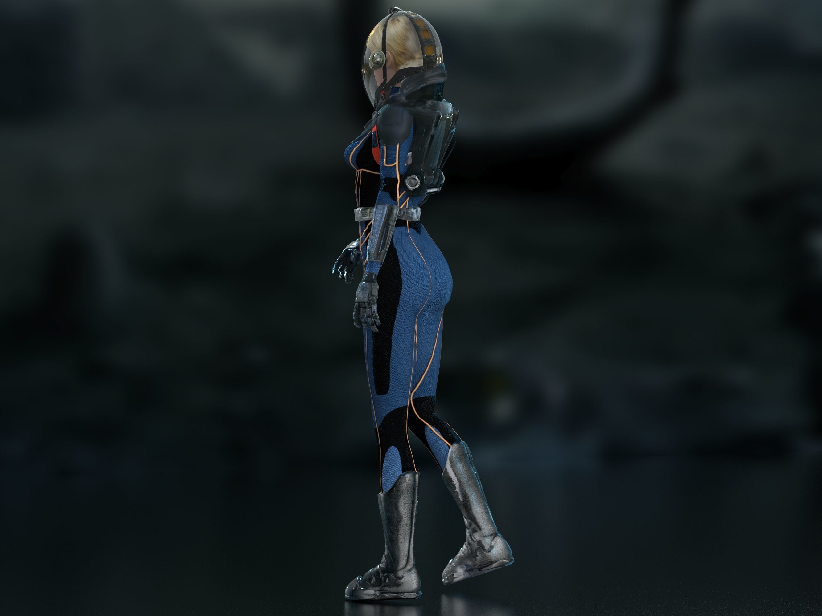 3D model Meredith Vickers Prometheus VR / AR / low-poly rigged | CGTrader