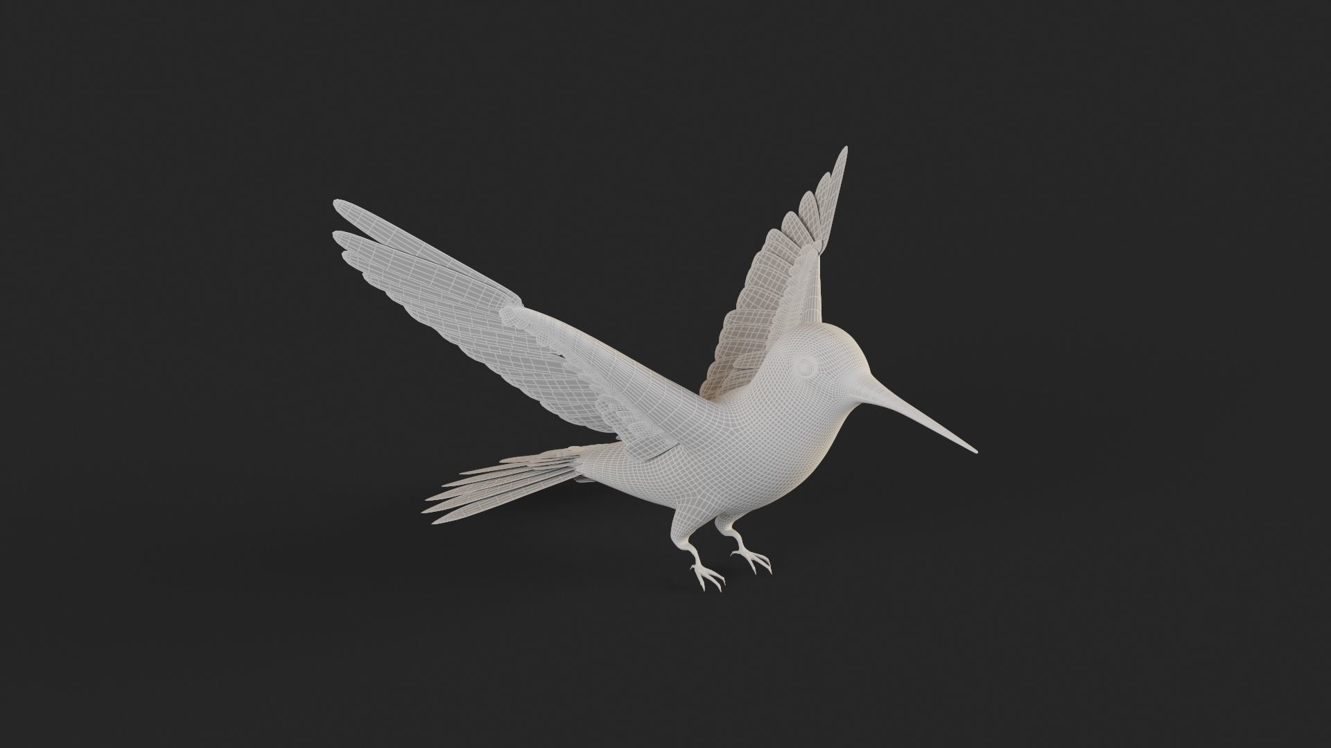 Hummingbird 3D print model golden bird flying 3D model | CGTrader