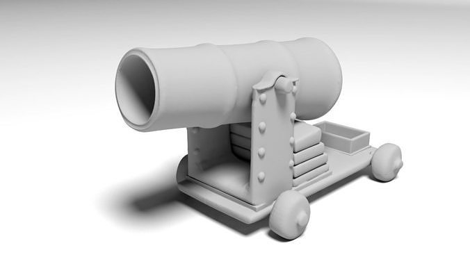 war cannon for 3D print 3D model 3D printable | CGTrader