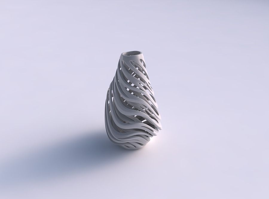 Vase taper 2 with twisted inner and outer lines very twisted ...