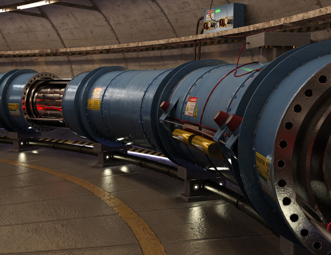 Particle Accelerator 3D model | CGTrader