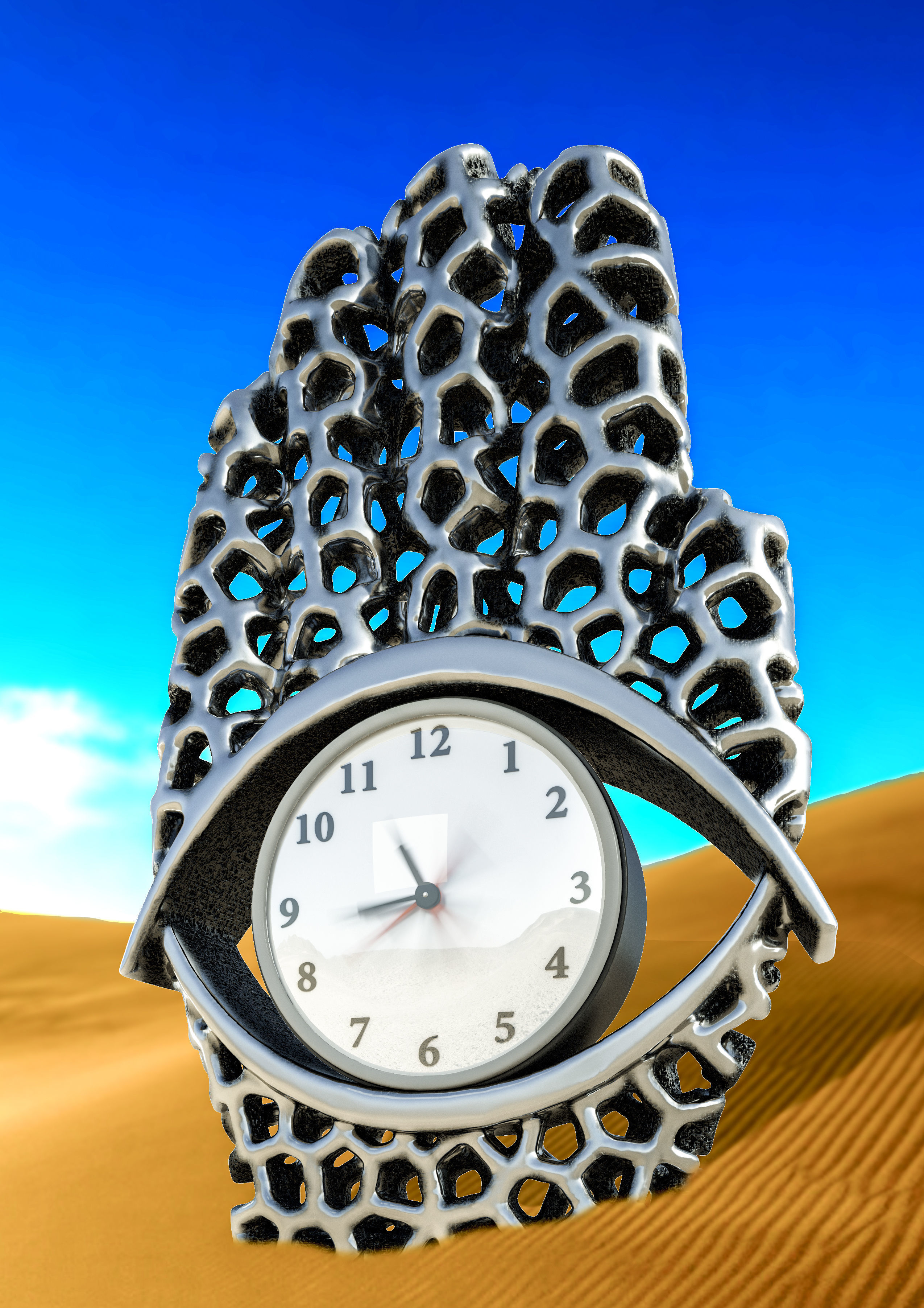 hand clock 3D model CGTrader