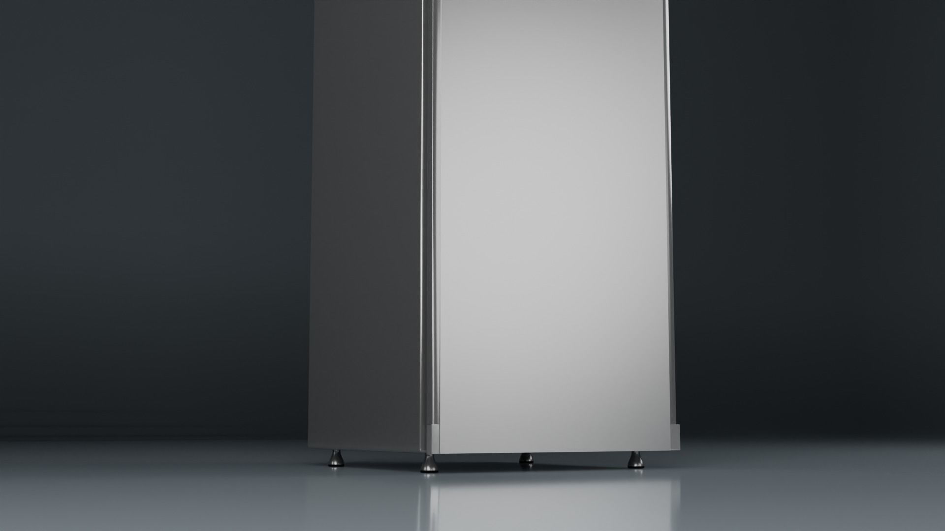 AirDresser stainless steel tall 3D model CGTrader