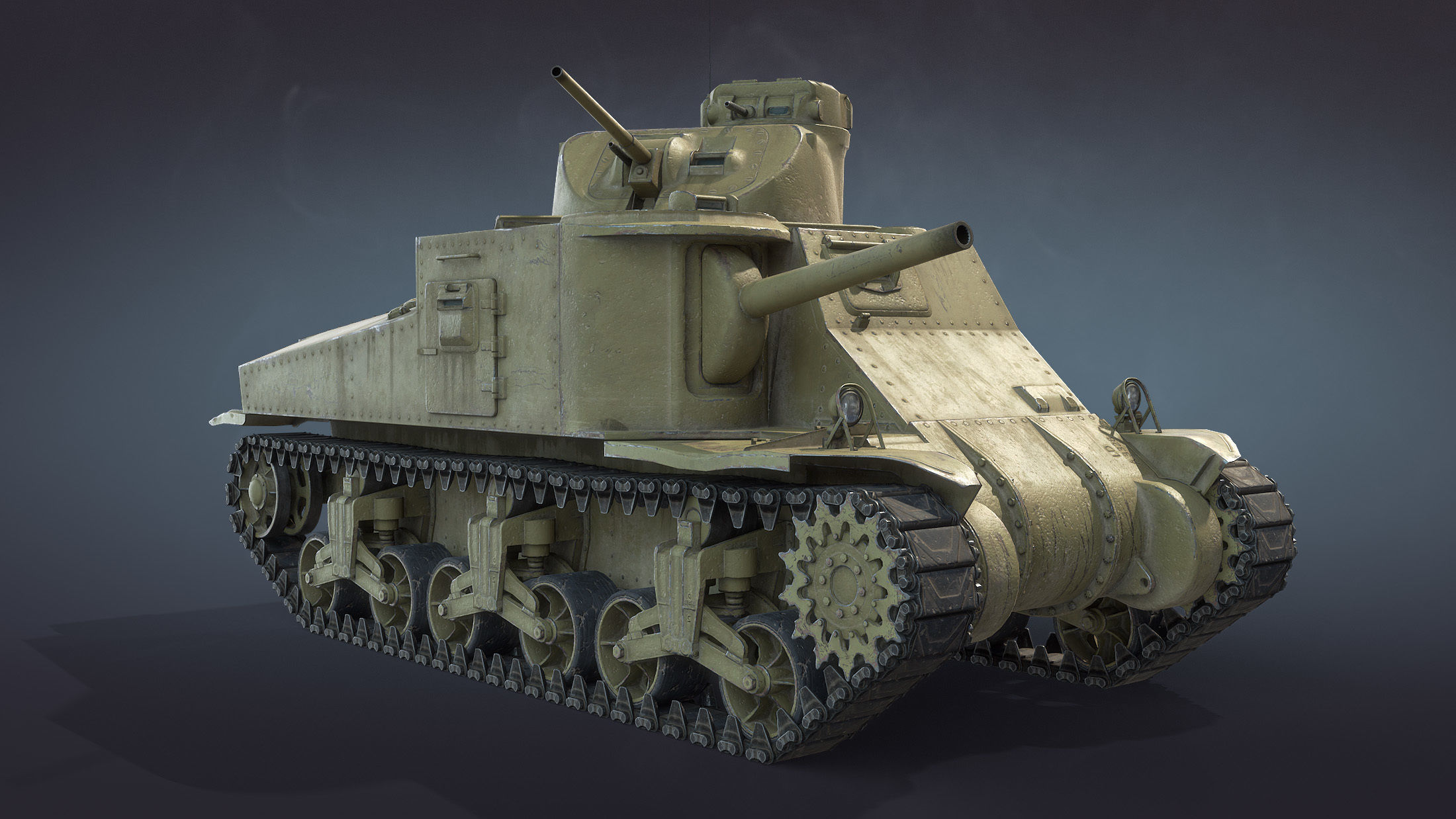 3D model M3 Lee Tank VR / AR / low-poly | CGTrader