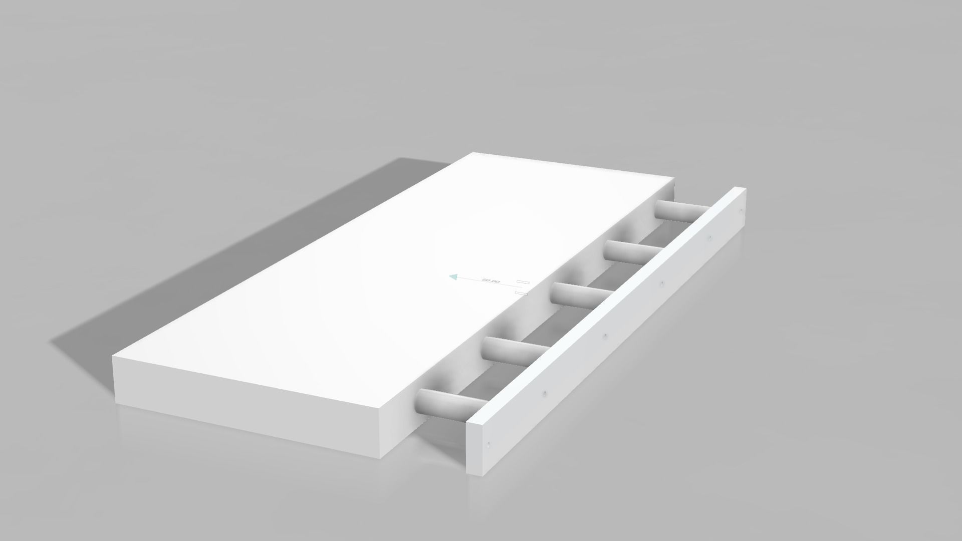 FLOATING SHELF 3D model 3D printable CGTrader