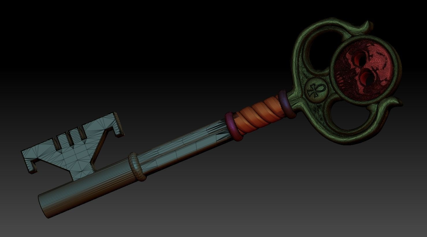 Locke and key Ghost key 3D model 3D printable CGTrader