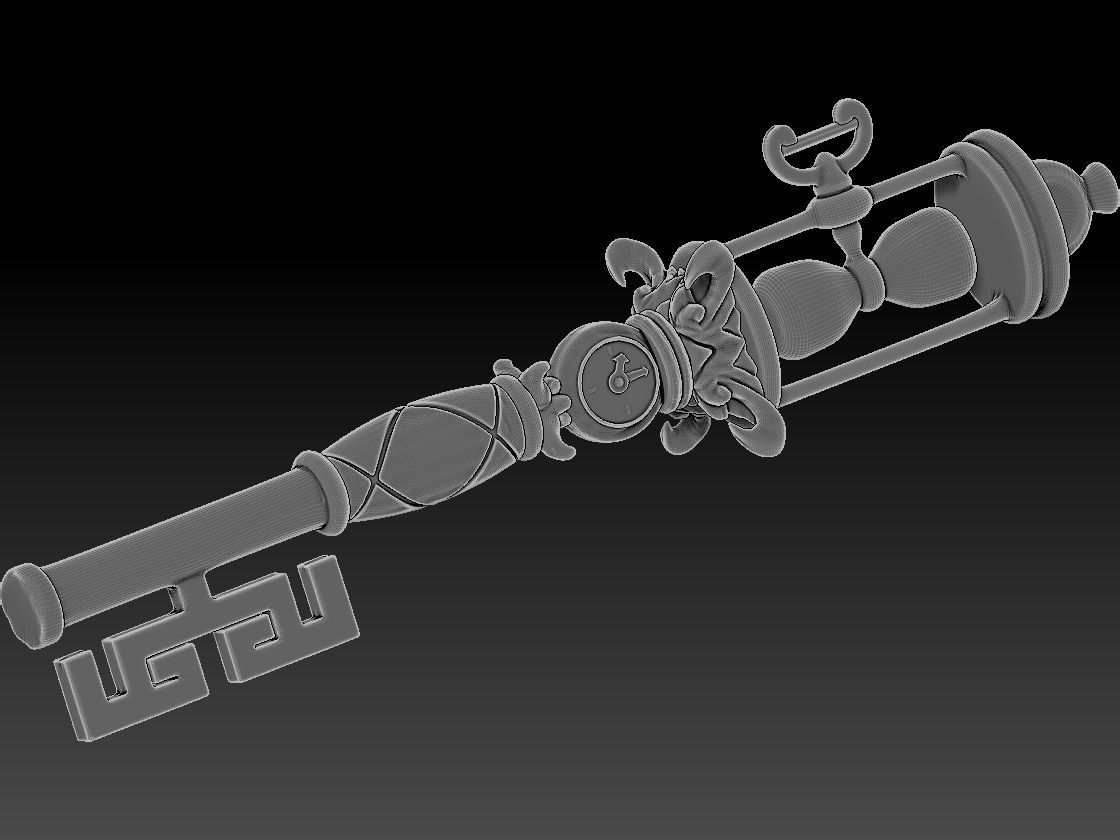 Locke and Key Timeshift key 3D model 3D printable CGTrader
