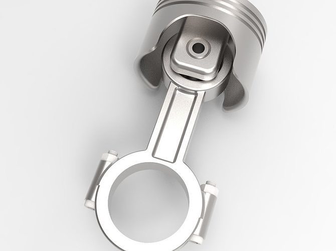 Piston connecting rod 3D model CGTrader