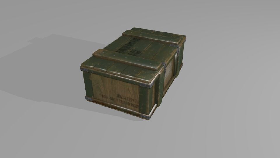 Rust Military Crate free 3D model CGTrader