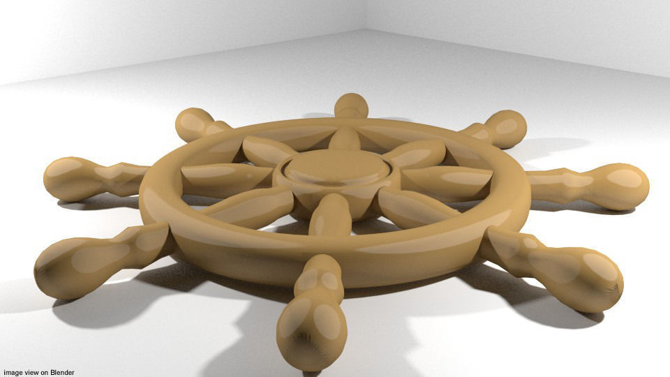 Steering - Ship type 3D model