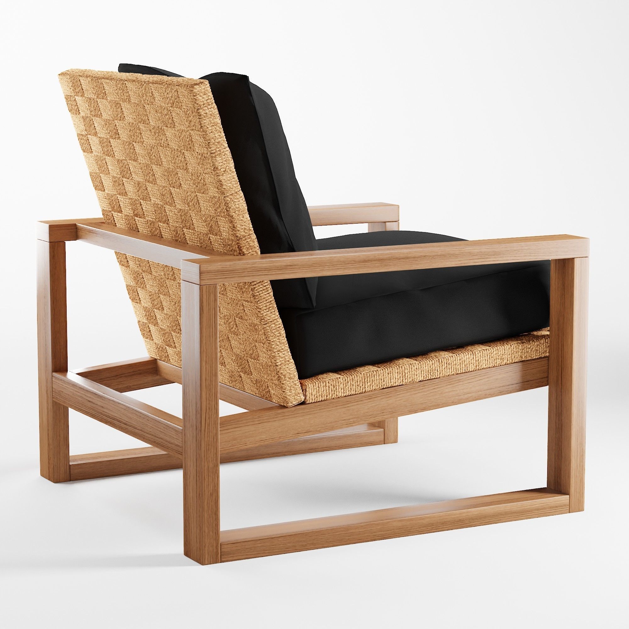 Ventura Woven Accent Chair 3D model CGTrader