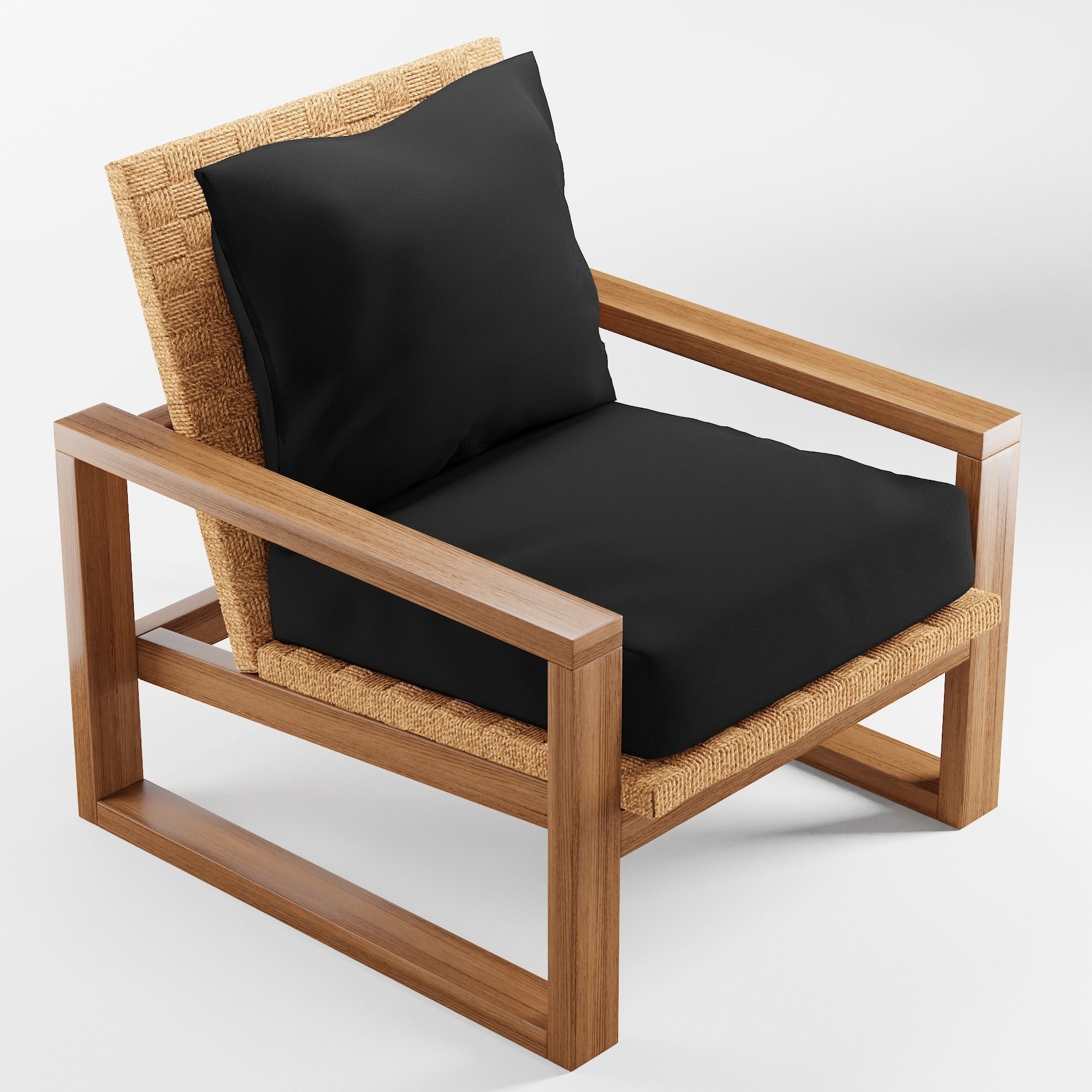 Ventura Woven Accent Chair 3D model CGTrader
