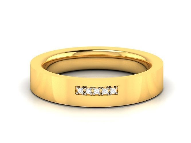 Women band ring 3dm stl render 3D model 3D printable CGTrader