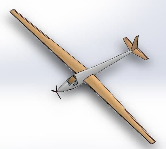 Glider design 3D model 3D printable CGTrader