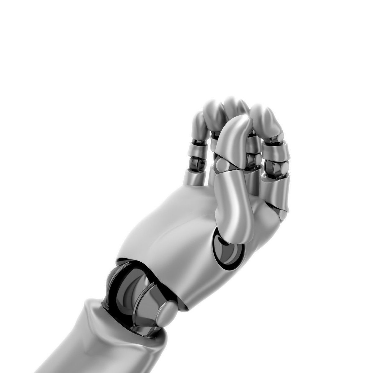 Robot Hand Rigged Animated 3D Model animated rigged MAX