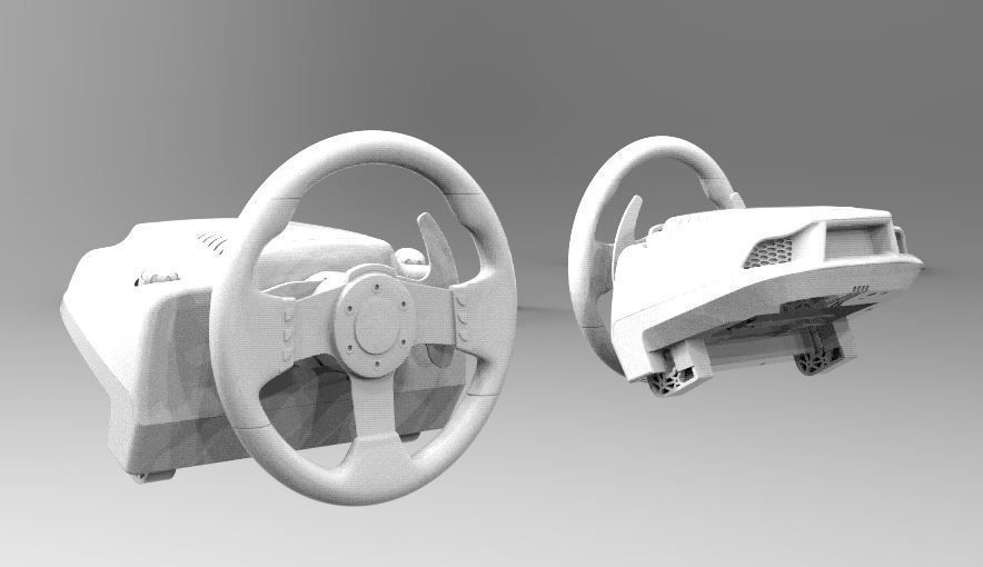 LOGITECH G27 STEERING spare parts printable 3D model 3D printable