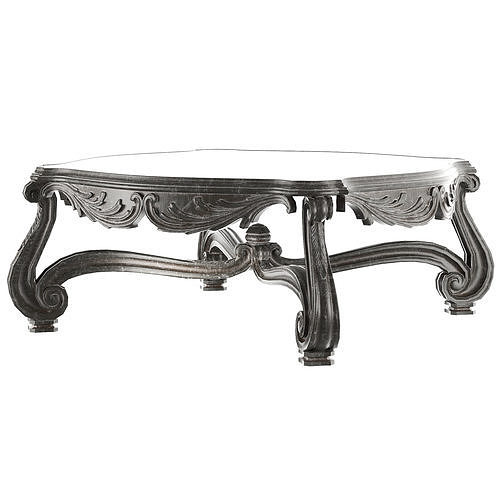 rococo middle coffee table 3D model