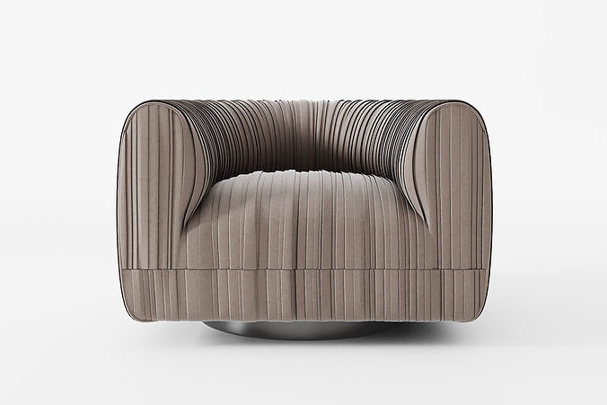 Maia Swivel Armchair 3D model