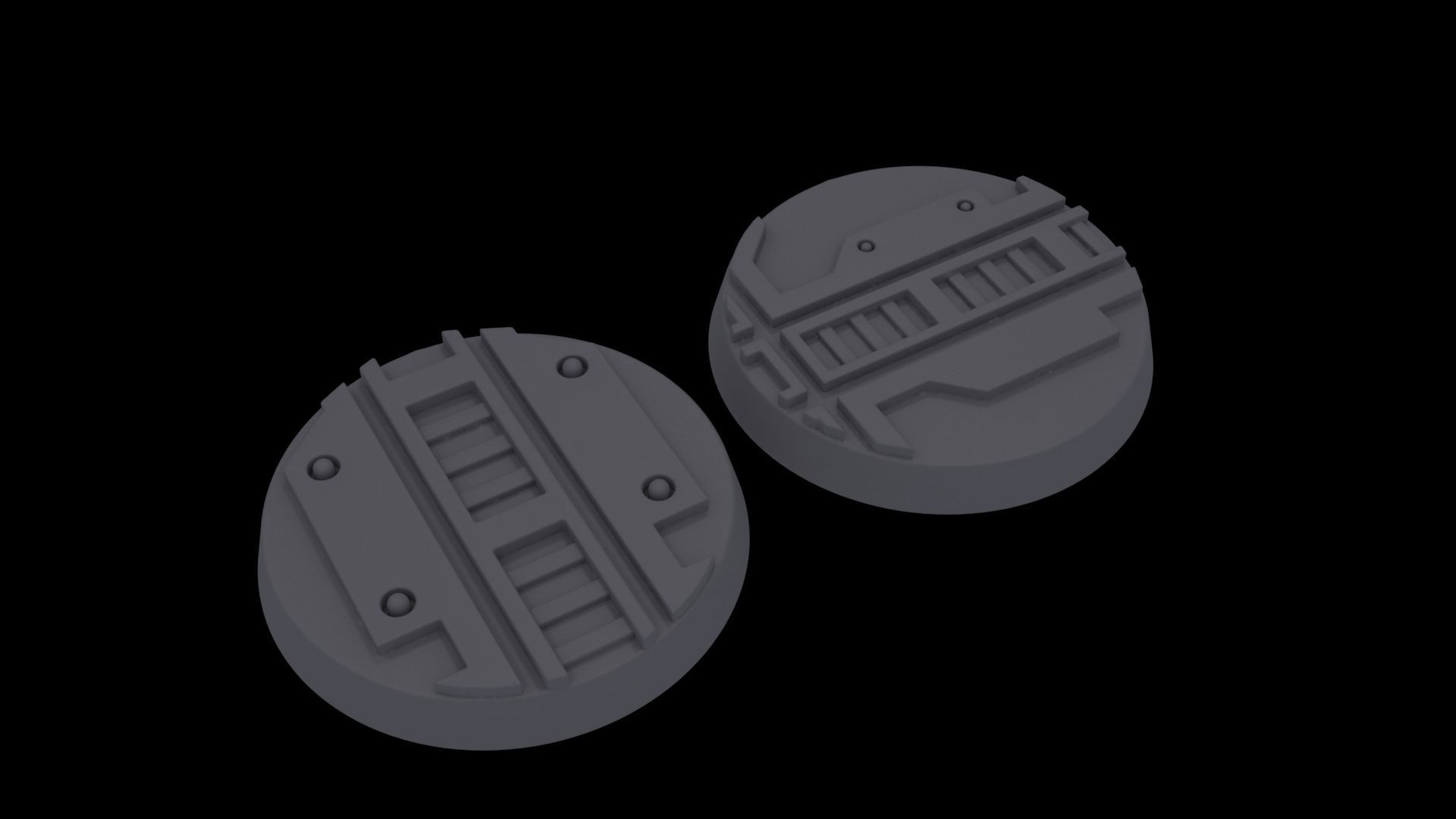 Necromunda - 25mm Bases 3D model 3D printable | CGTrader