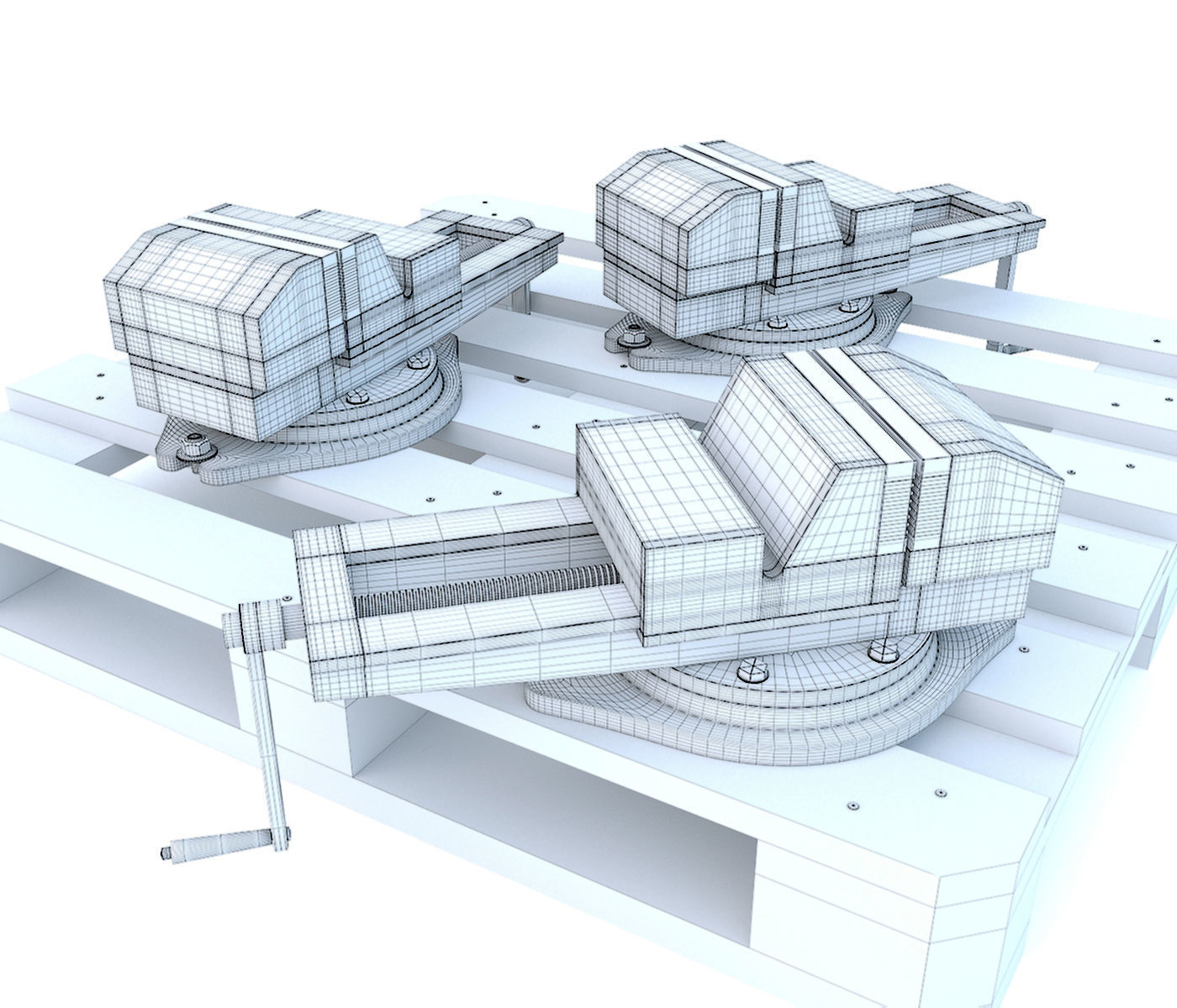 Spare parts of industrial machine tools - Collection 1 3D model | CGTrader
