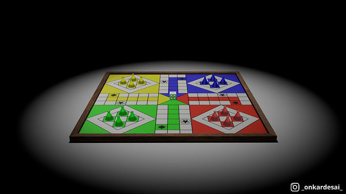 Jogo de tabuleiro Ludo Modelo 3D - TurboSquid 2063972