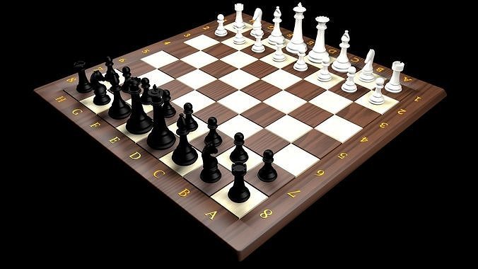 Chess Set 3D model