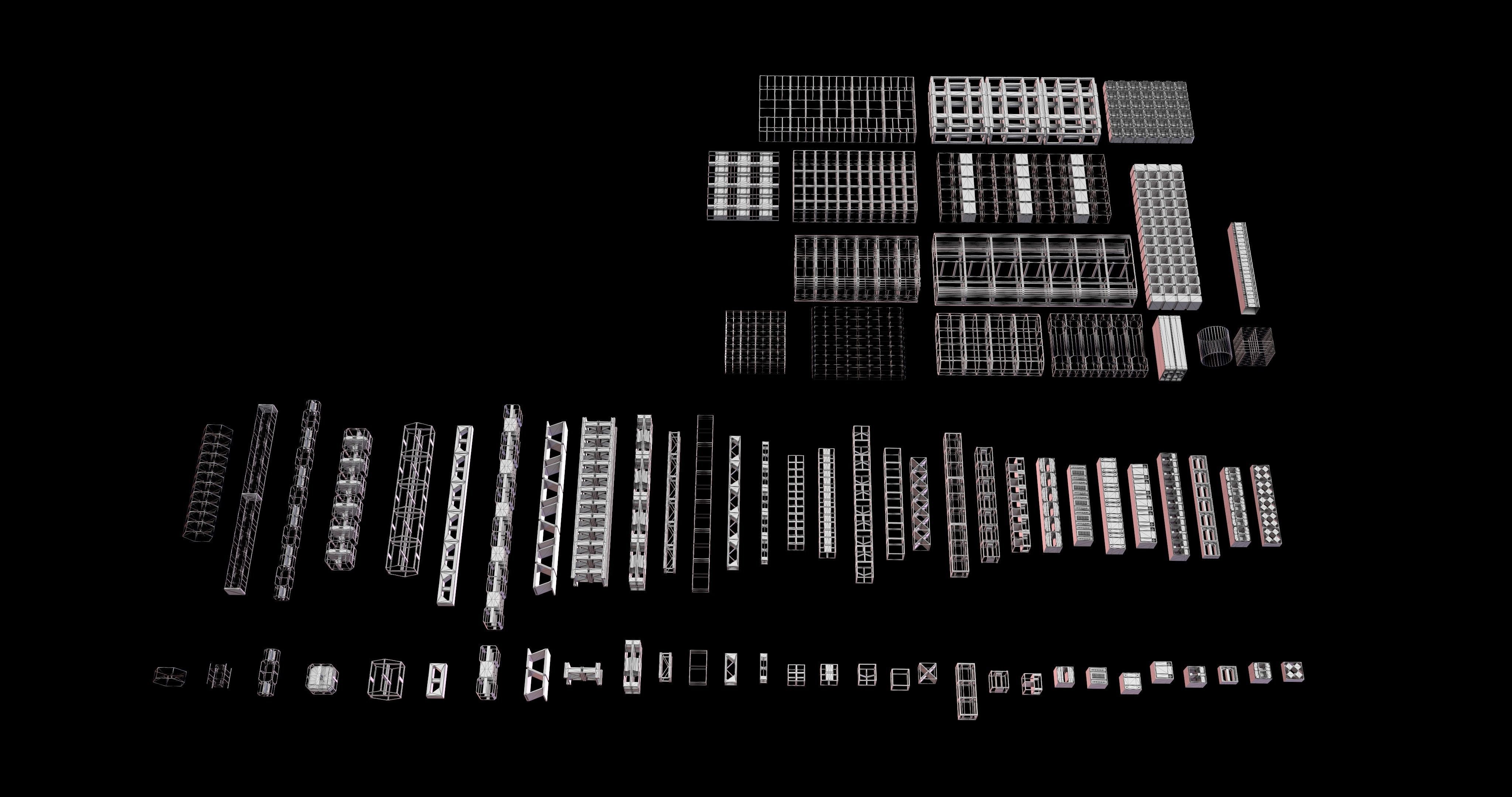 3D model METAL STRIP Kitbash VR / AR / low-poly | CGTrader