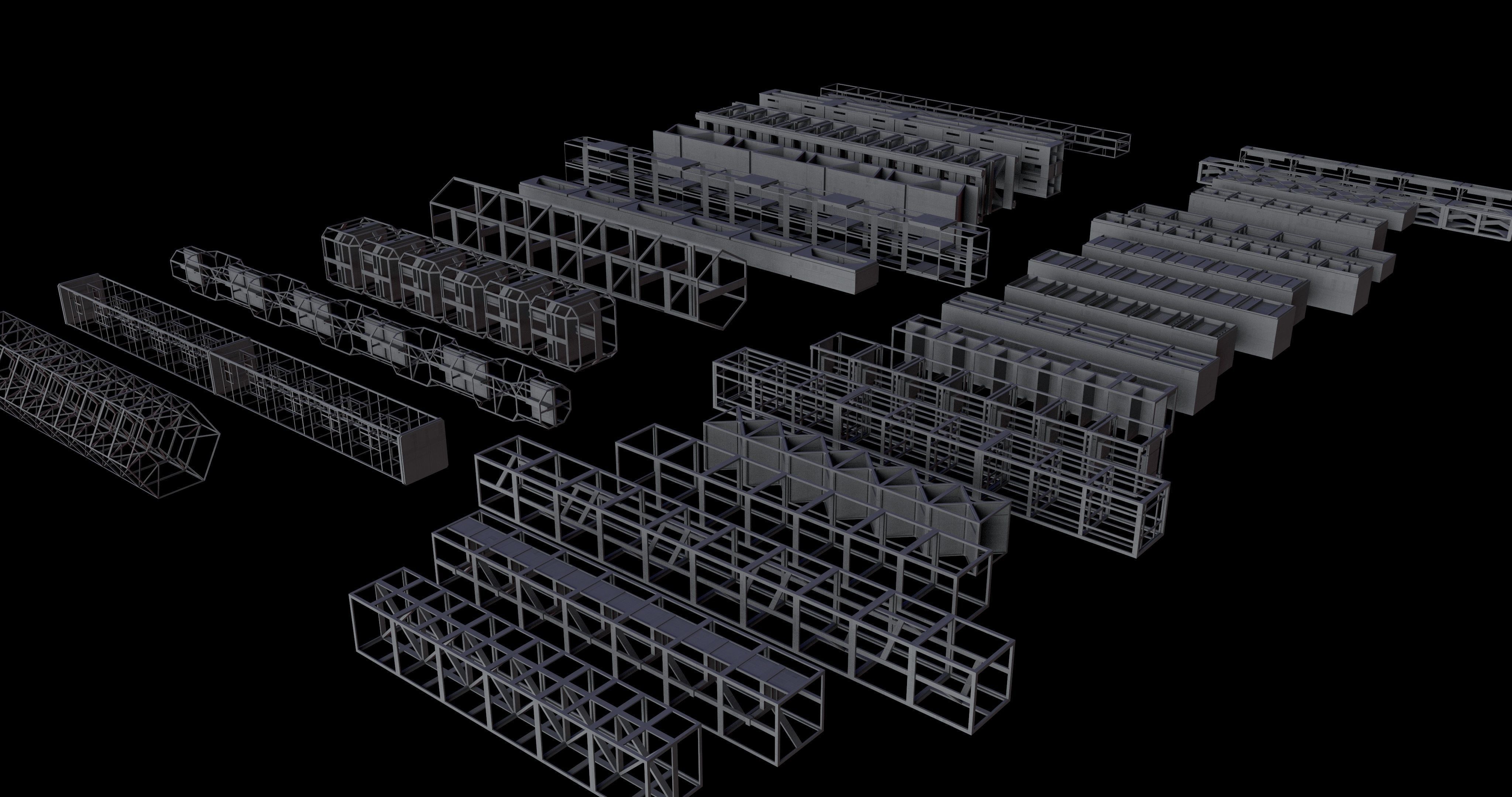 3D model METAL STRIP Kitbash VR / AR / low-poly | CGTrader