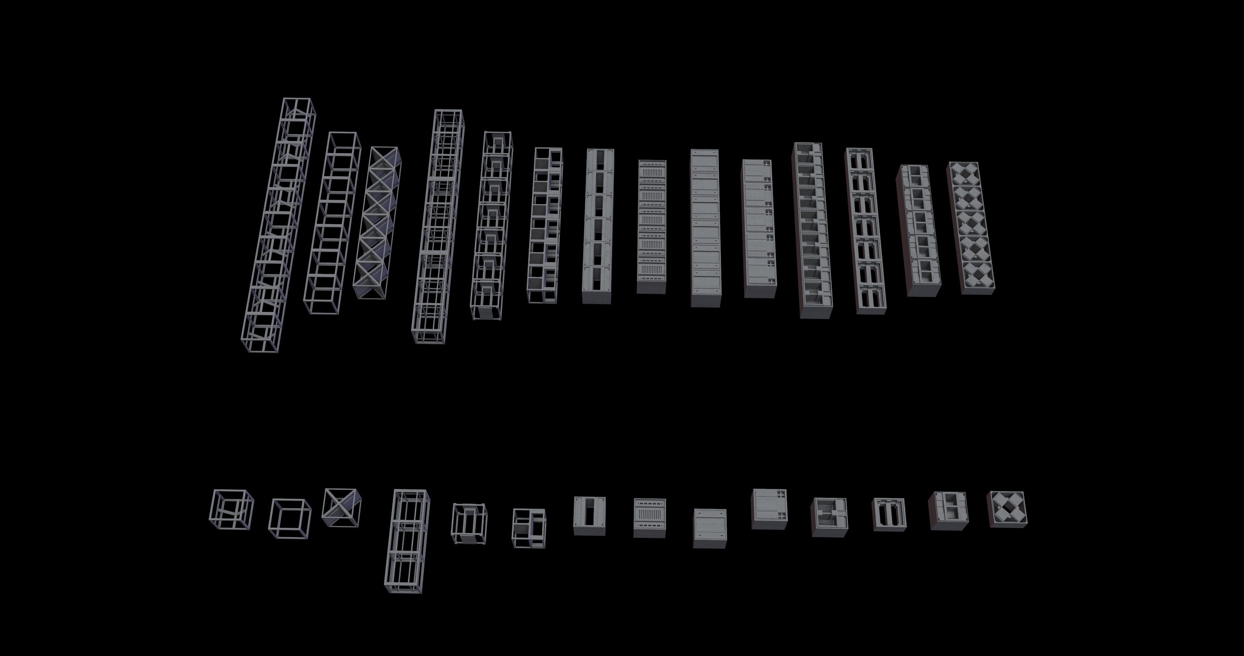 3D model METAL STRIP Kitbash VR / AR / low-poly | CGTrader