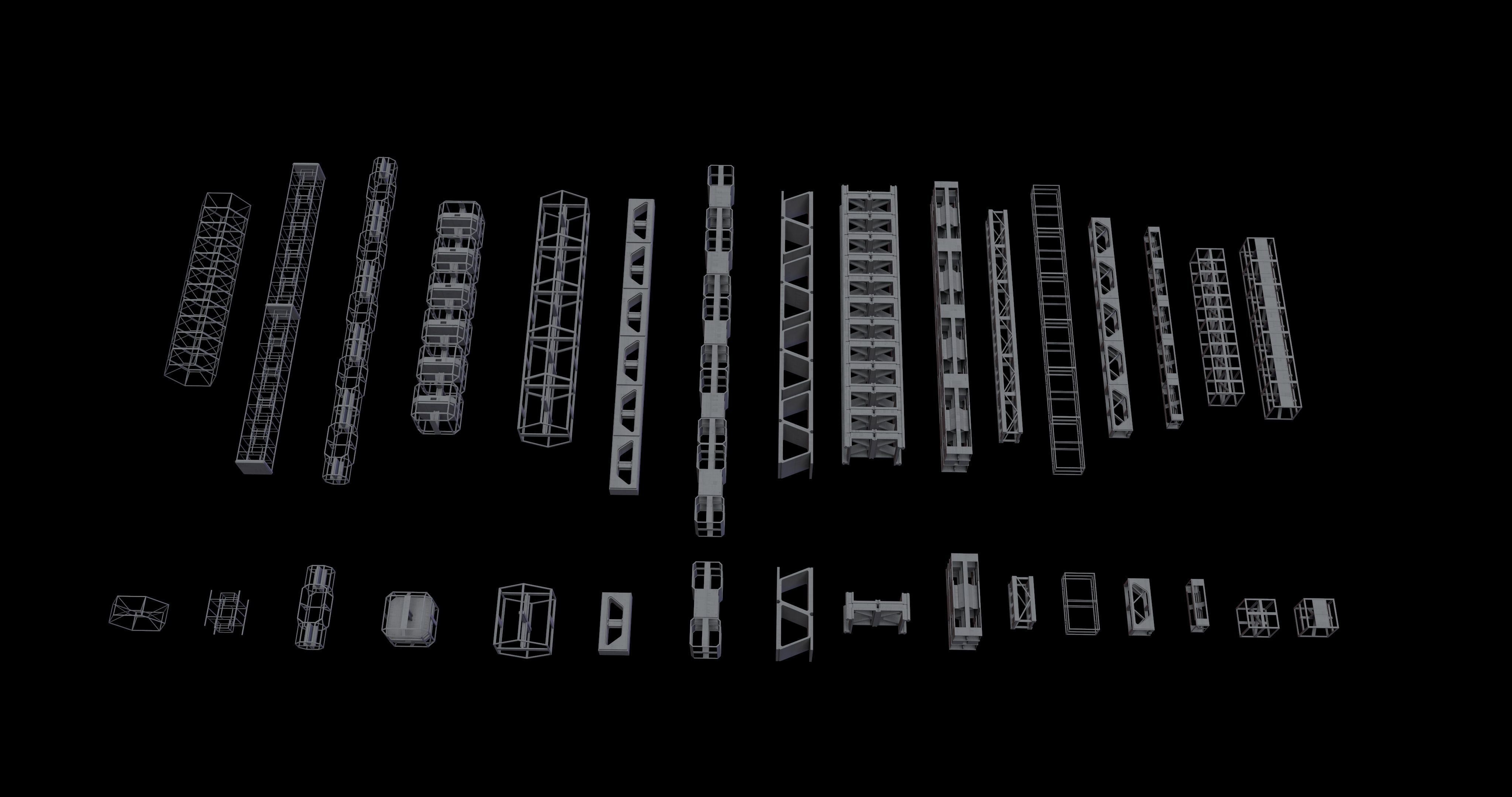 3D model METAL STRIP Kitbash VR / AR / low-poly | CGTrader