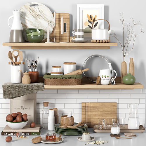 kitchen accessories01 3D model
