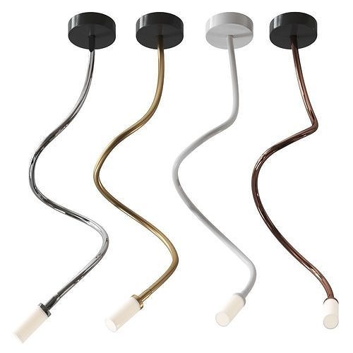 Sign Flex Flexible stem lights pendant lamp STENG LICHT 3D model