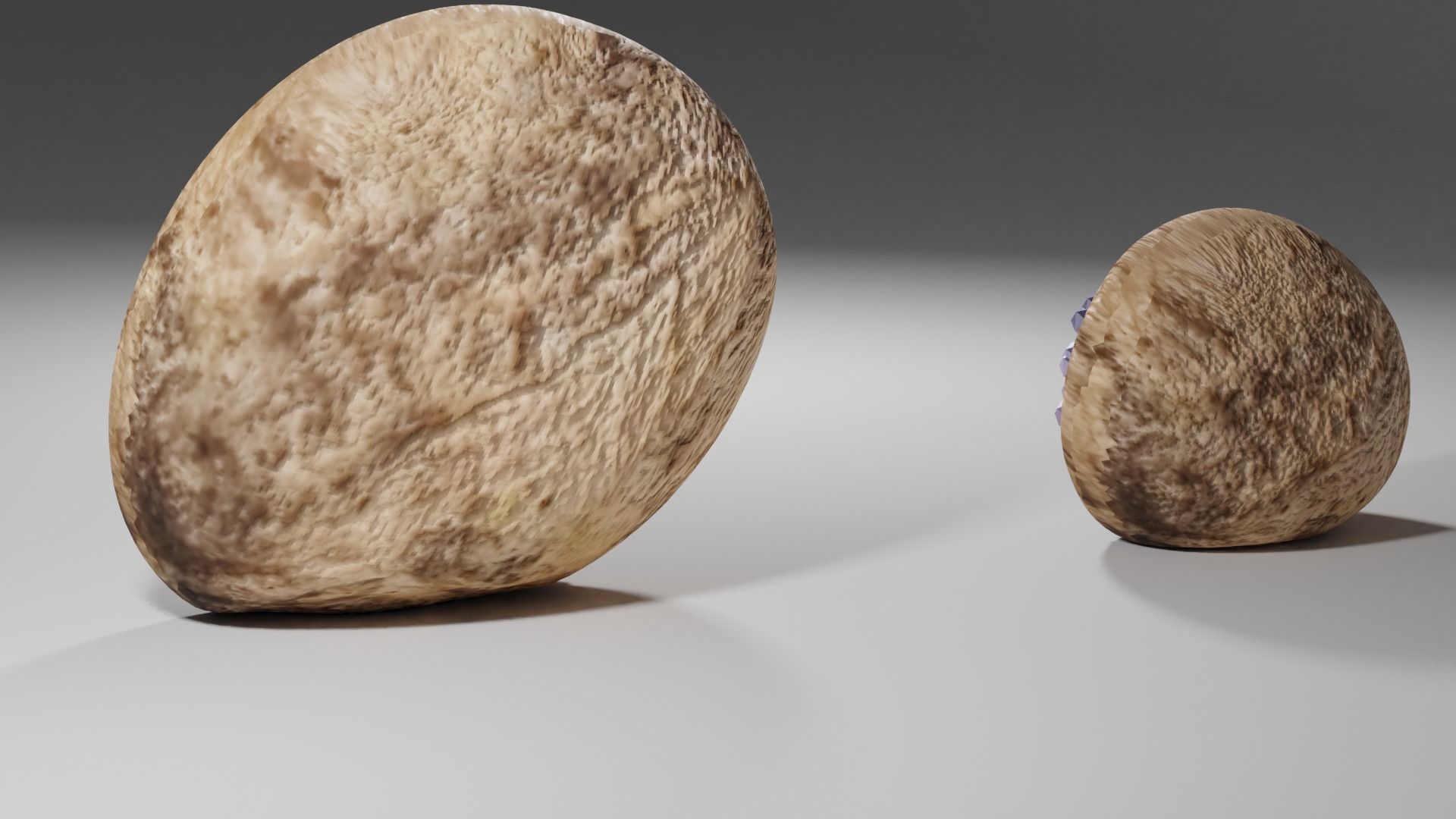 Geode Set amethyst stone free 3D model | CGTrader