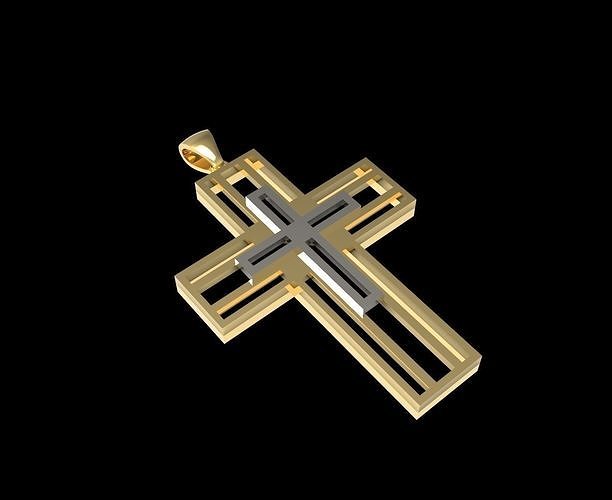 Pingente cruz 3D model