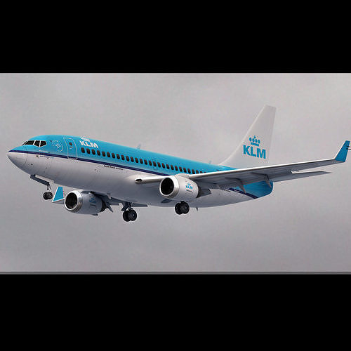 Boeing 737 KLM Airlines 3D model