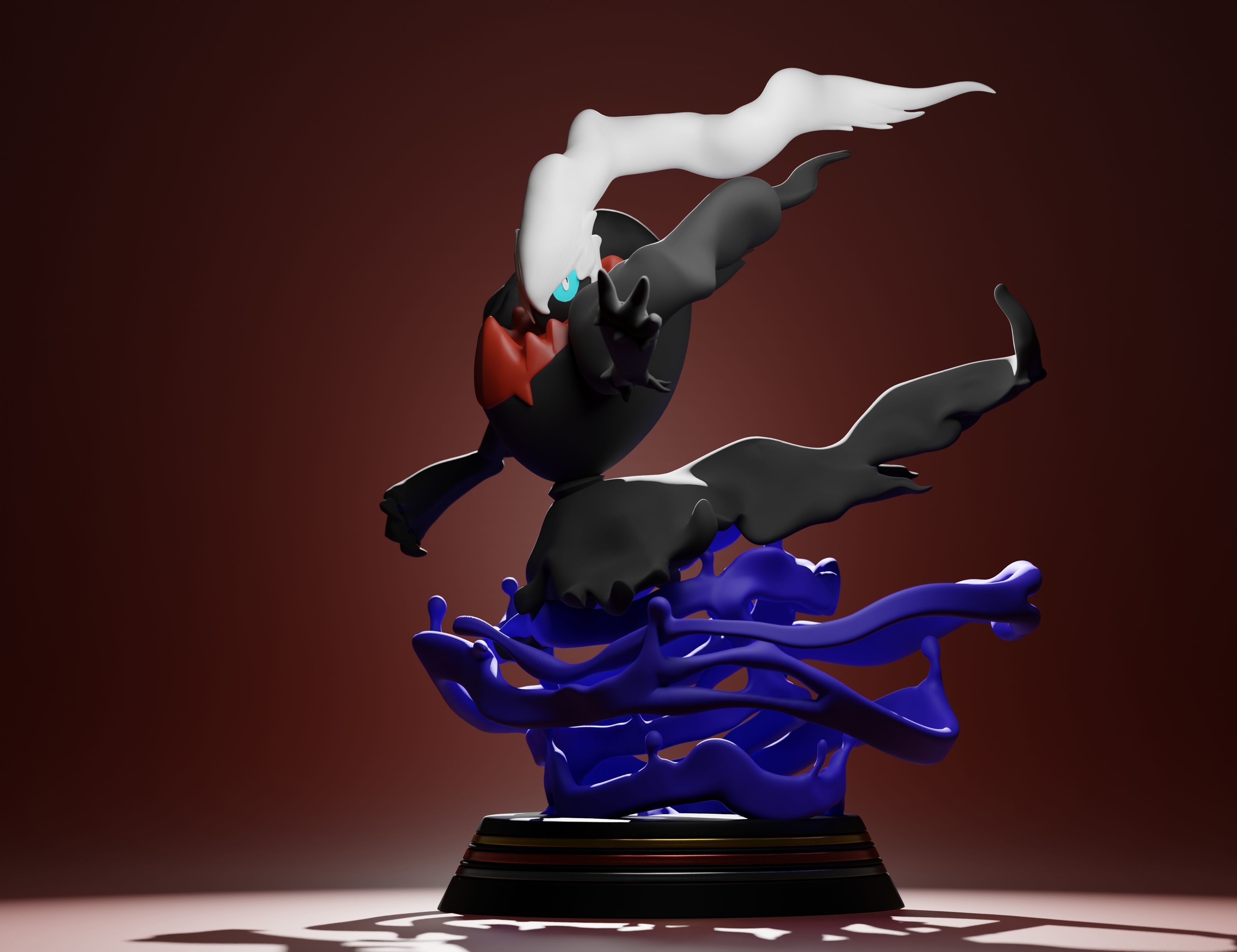 DARKRAI - 3D PRINTABLE POKEMON with cuts and as a whole 3D model 3D ...