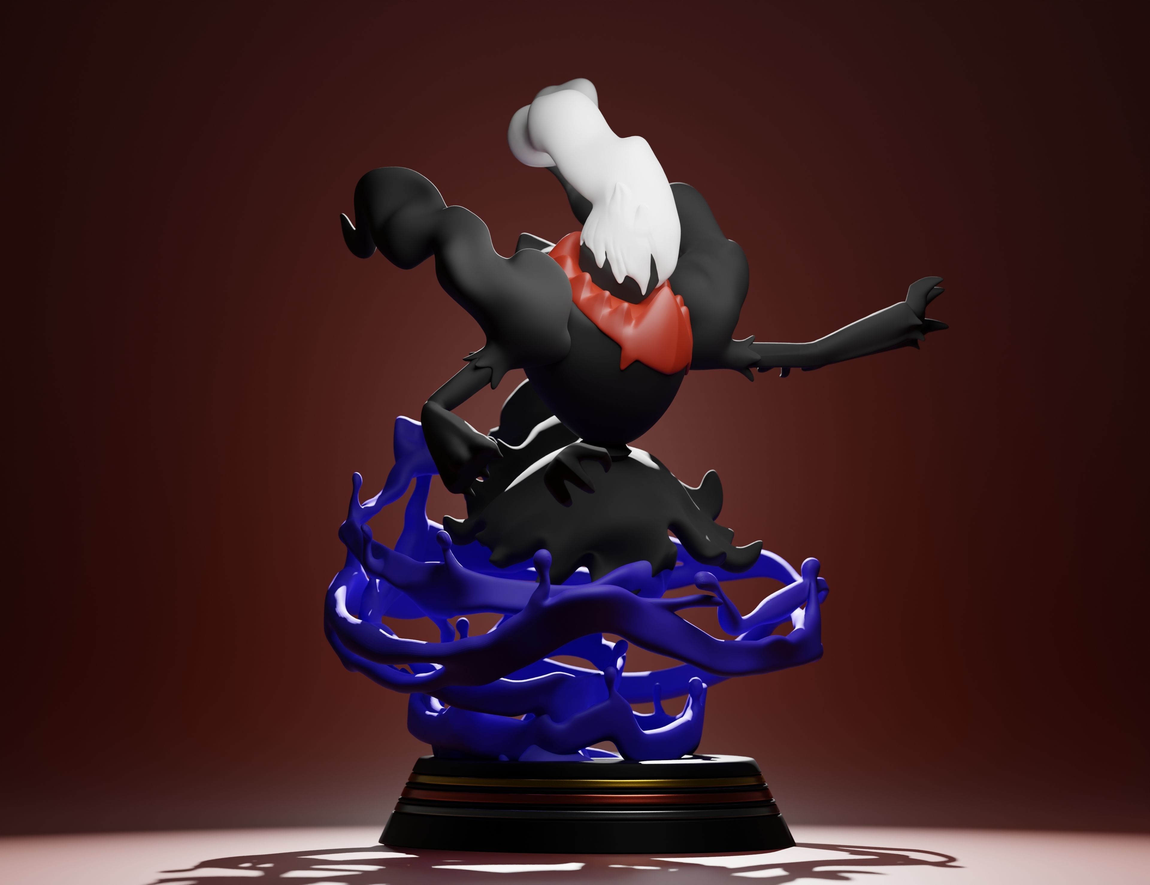 DARKRAI - 3D PRINTABLE POKEMON with cuts and as a whole 3D model 3D ...