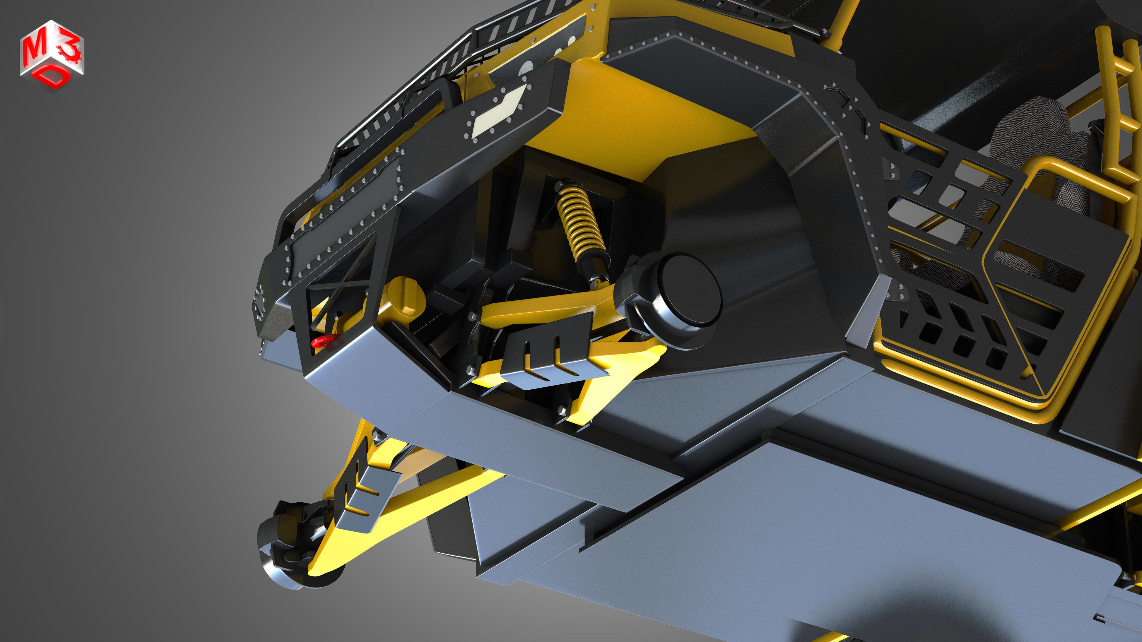 BMS - The Beast 1000 vehicle - Double Axle 3D model | CGTrader