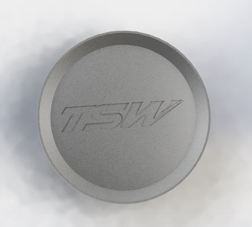 TSW Wheel Center Cap 3D model 3D printable CGTrader