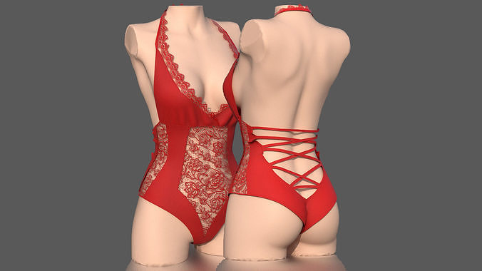 LACE BODY Low-poly 3D model