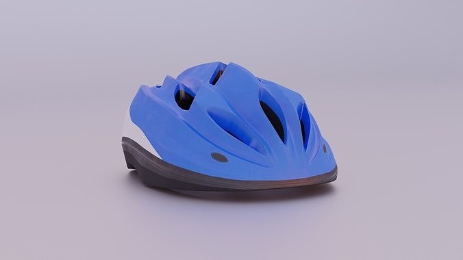Bike Helmet Low-poly 3D model